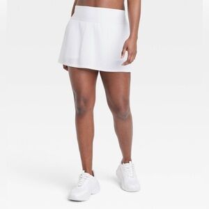 *ALL IN MOTION* Plus White Micro Pleated Mini Tennis Golf Skort Size XXL